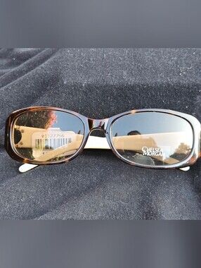 ​Chelsea Morgan Tortoise Cream Oval Rhinestone Sunglasses CMS 603 NWT